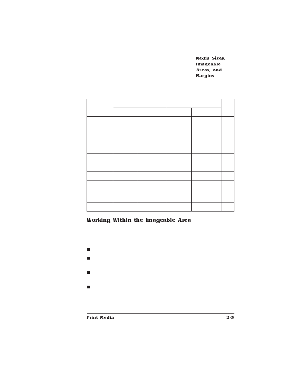 Working within the imageable area | HP QMS 1660 User Manual | Page 19 / 306