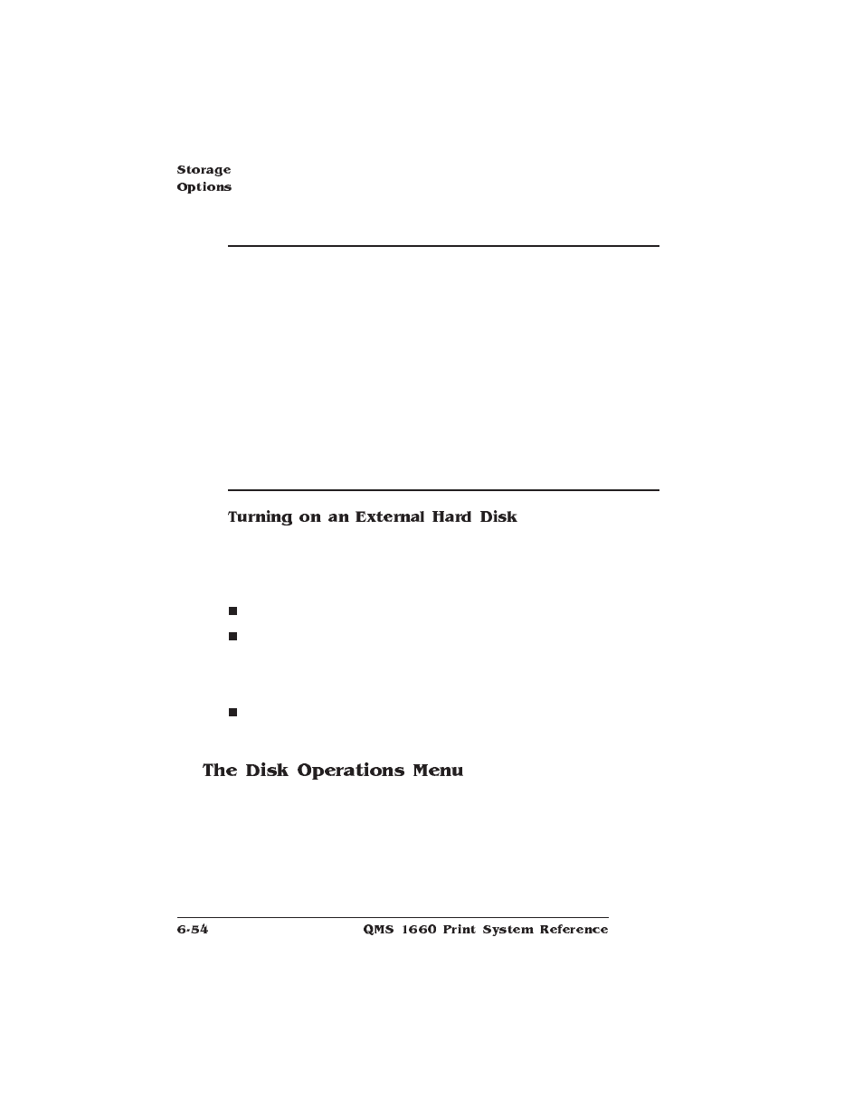 The disk operations menu | HP QMS 1660 User Manual | Page 192 / 306