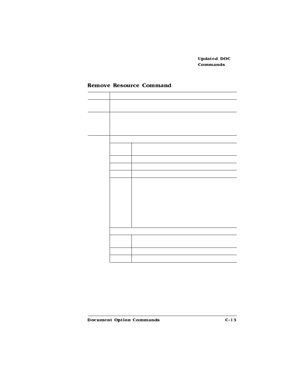 Remove resource command | HP QMS 1660 User Manual | Page 249 / 306