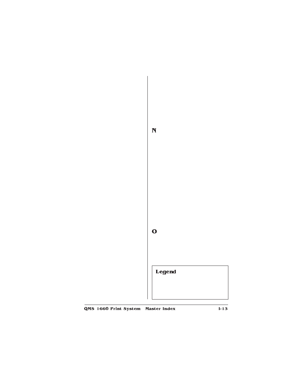 Legend | HP QMS 1660 User Manual | Page 295 / 306