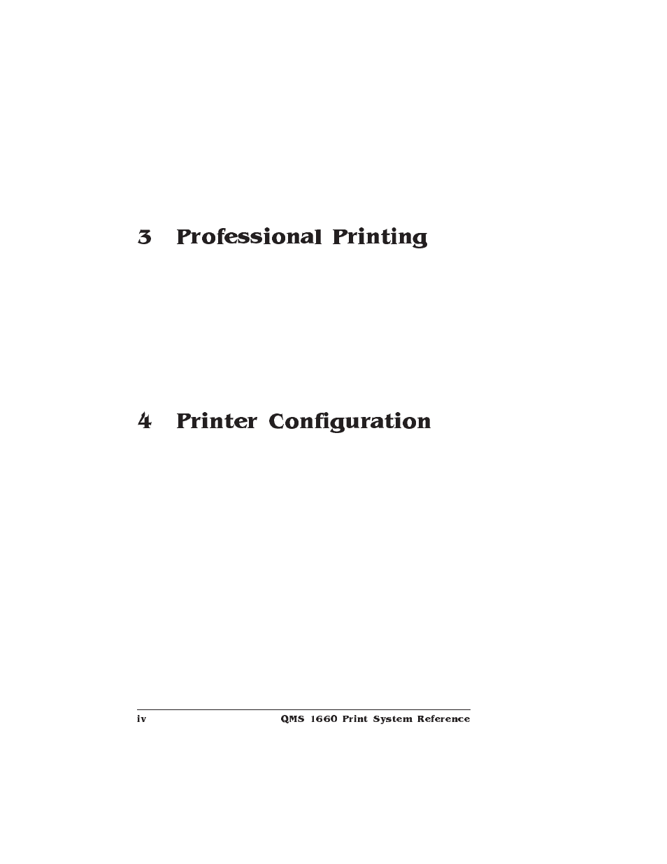 Transparencies, Media storage, Professional printing | Introduction, About typefaces and fonts, Typeface classification, Typography terms, Resident fonts, typefaces, and symbol sets, Resident postscript fonts, Resident hp pcl fonts | HP QMS 1660 User Manual | Page 4 / 306