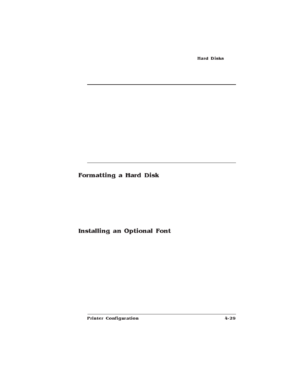 Formatting a hard disk, Installing an optional font | HP QMS 1660 User Manual | Page 61 / 306