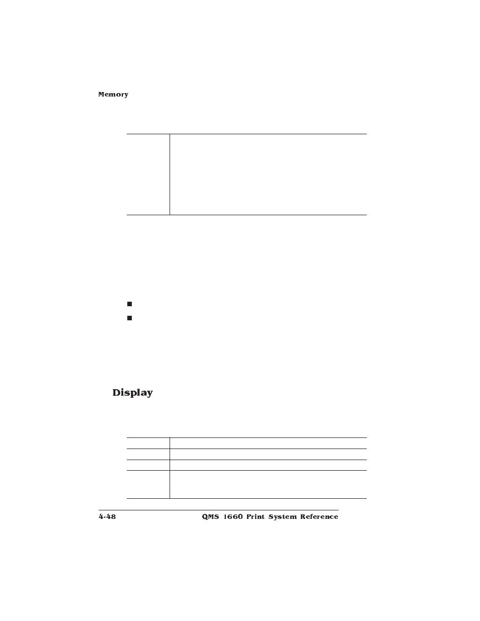 Display | HP QMS 1660 User Manual | Page 80 / 306