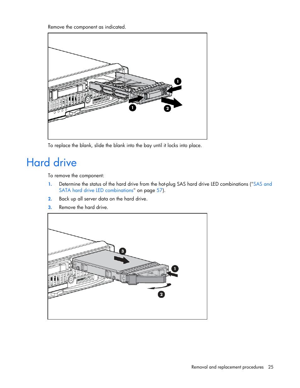 Hard drive | HP BL465C User Manual | Page 25 / 66