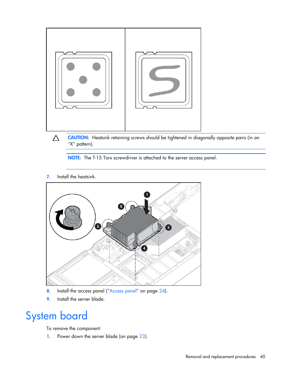 System board | HP BL465C User Manual | Page 40 / 66