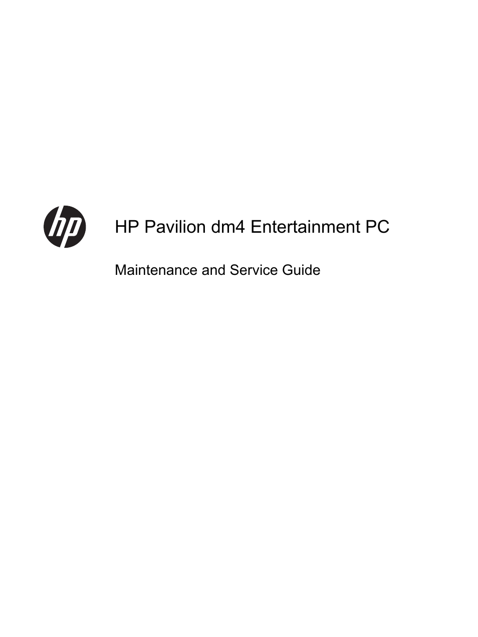 HP DM4 User Manual | 113 pages