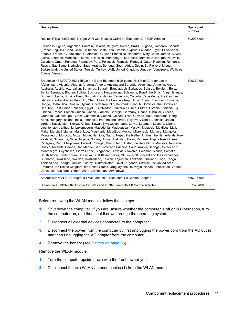HP DM4 User Manual | Page 49 / 113