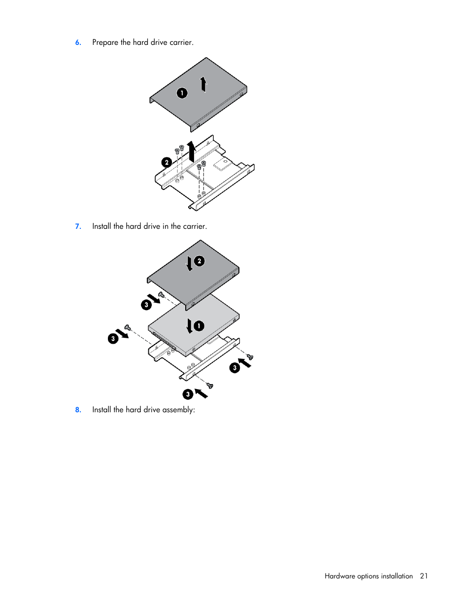 HP PROLIANT 580554-001 User Manual | Page 21 / 87