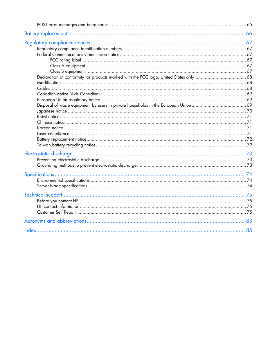 HP PROLIANT 580554-001 User Manual | Page 5 / 87