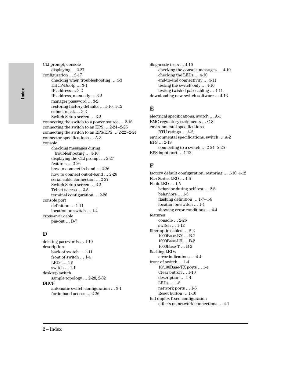 HP PROCURVE 2610 User Manual | Page 108 / 112