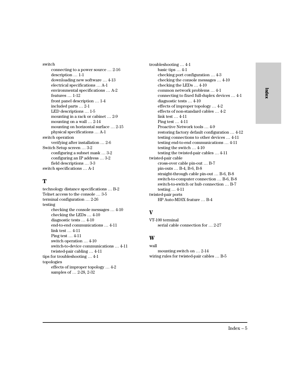 HP PROCURVE 2610 User Manual | Page 111 / 112