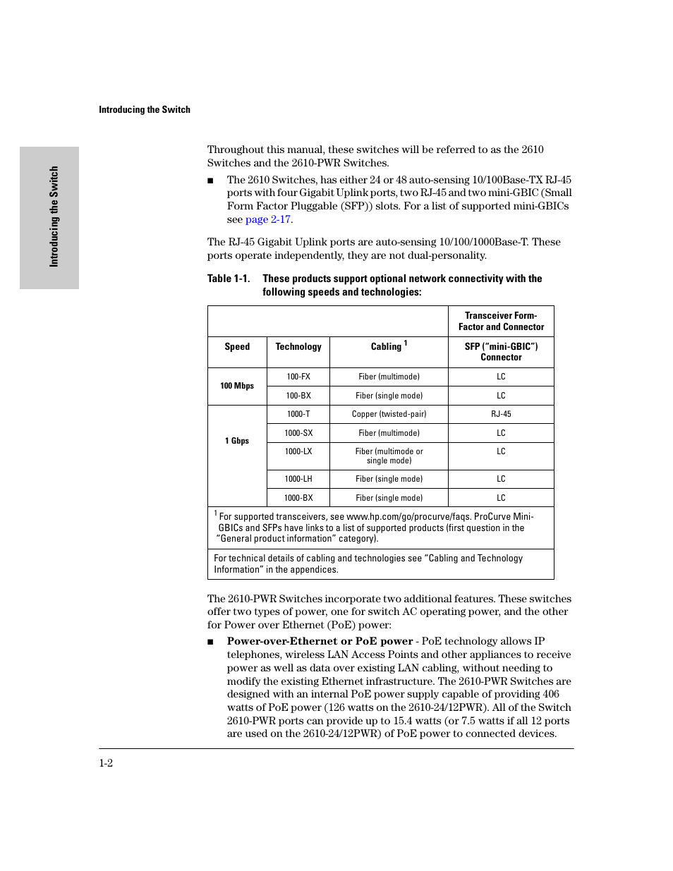 HP PROCURVE 2610 User Manual | Page 12 / 112