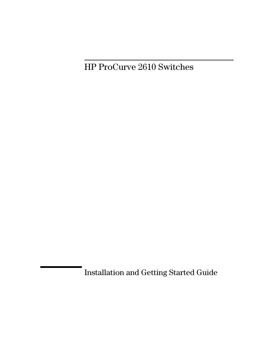 HP PROCURVE 2610 User Manual | Page 3 / 112