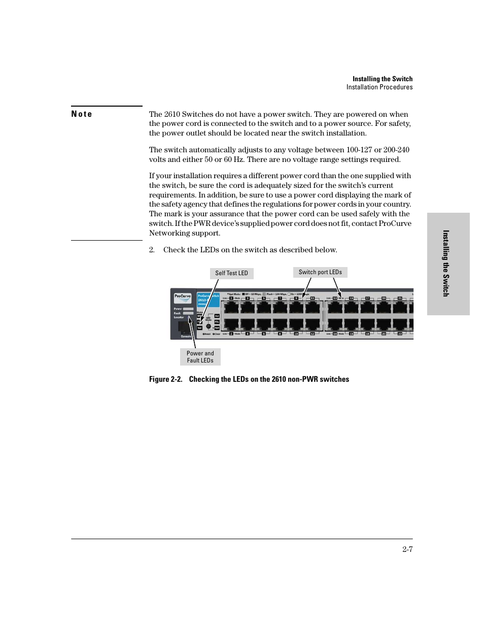 HP PROCURVE 2610 User Manual | Page 31 / 112