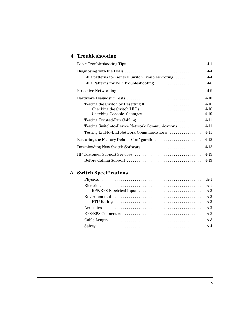 HP PROCURVE 2610 User Manual | Page 7 / 112