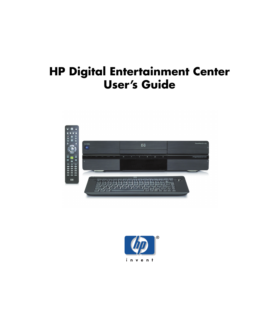 HP Digital Entertainment Center User Manual | 170 pages