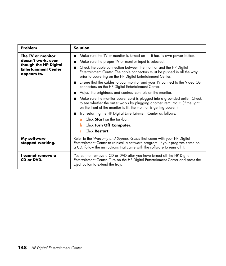 HP Digital Entertainment Center User Manual | Page 154 / 170