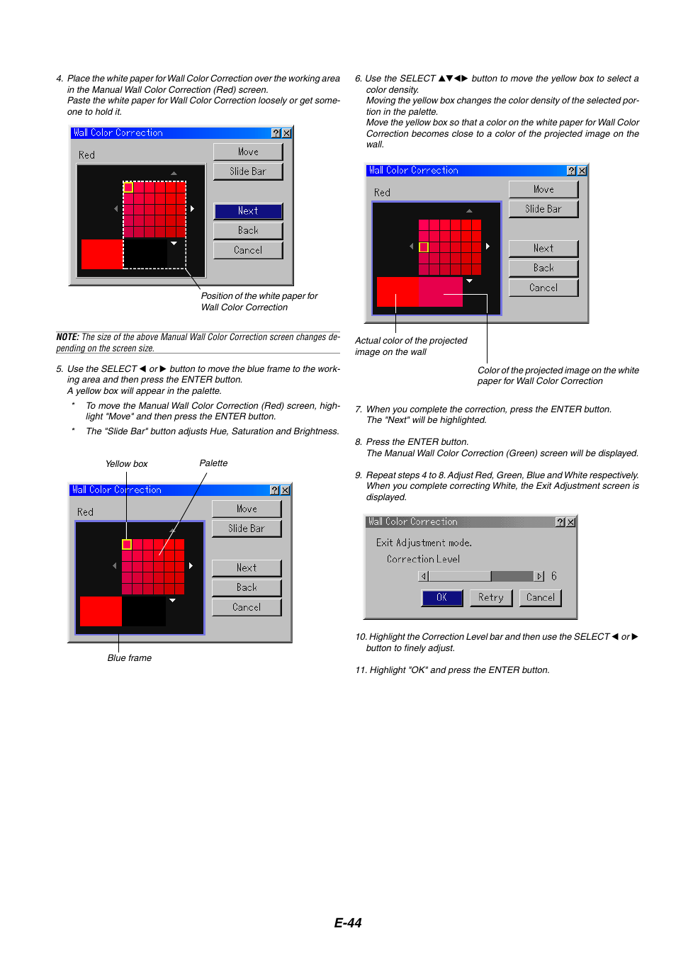 E-44 | HP MT1075 User Manual | Page 48 / 75