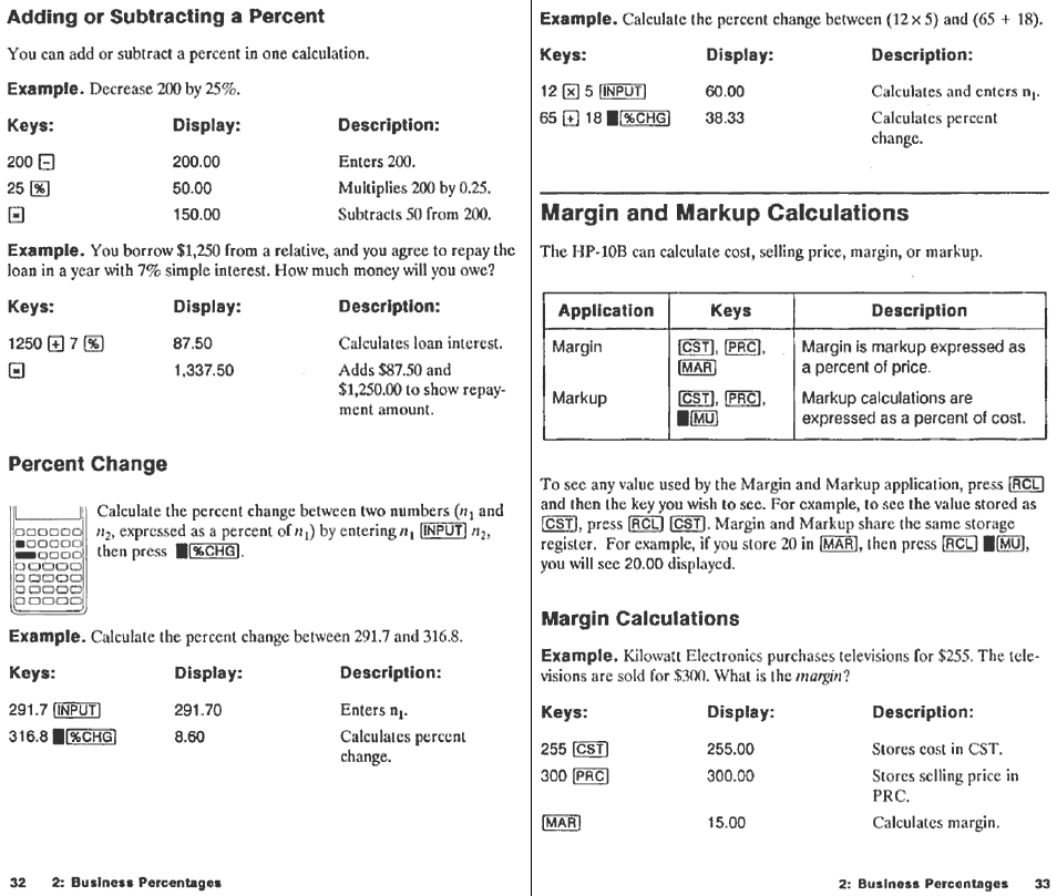 Amortization—at a glance, Keys, Mseo | Display, Qüjjqd, Description | HP 10B User Manual | Page 18 / 144