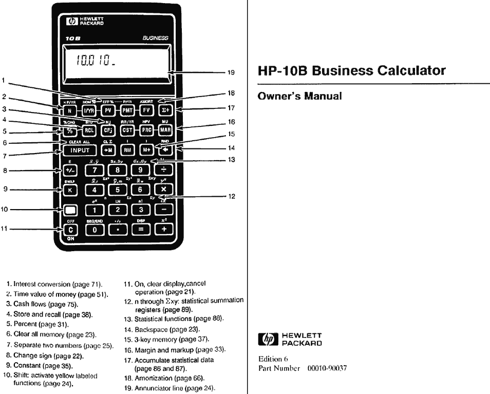 Hp-lob | HP 10B User Manual | Page 2 / 144