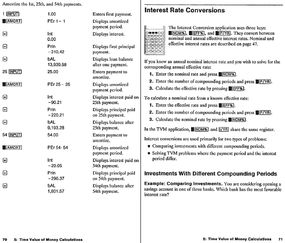 Markup on cost calculations, Keys, Using margin and markup together | Display, Description, Example, Display: description | HP 10B User Manual | Page 37 / 144