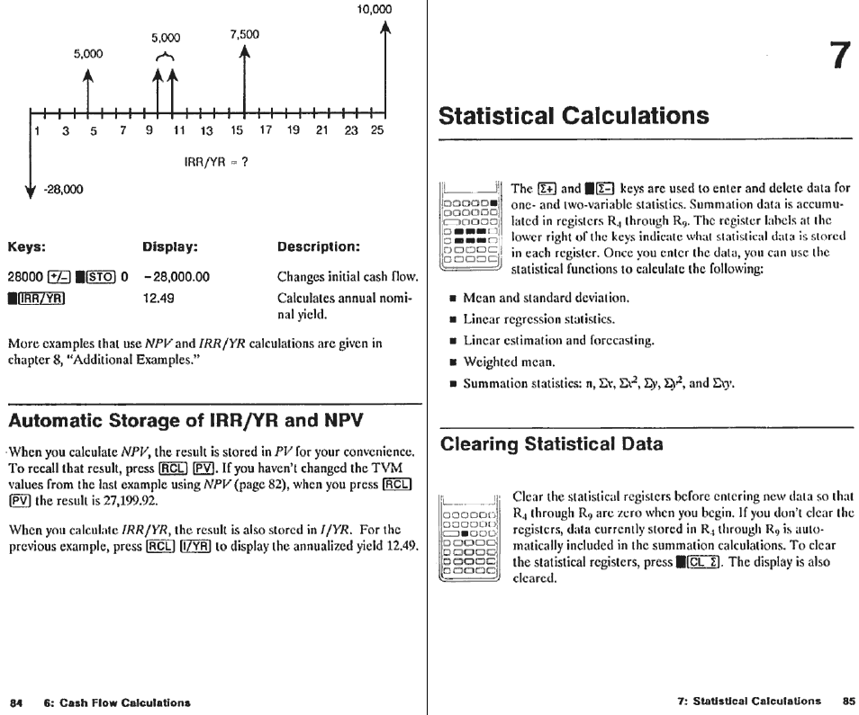 Power operator, Keys, Display | Description, Using parentheses in calculations, Example, Keys: display | HP 10B User Manual | Page 44 / 144