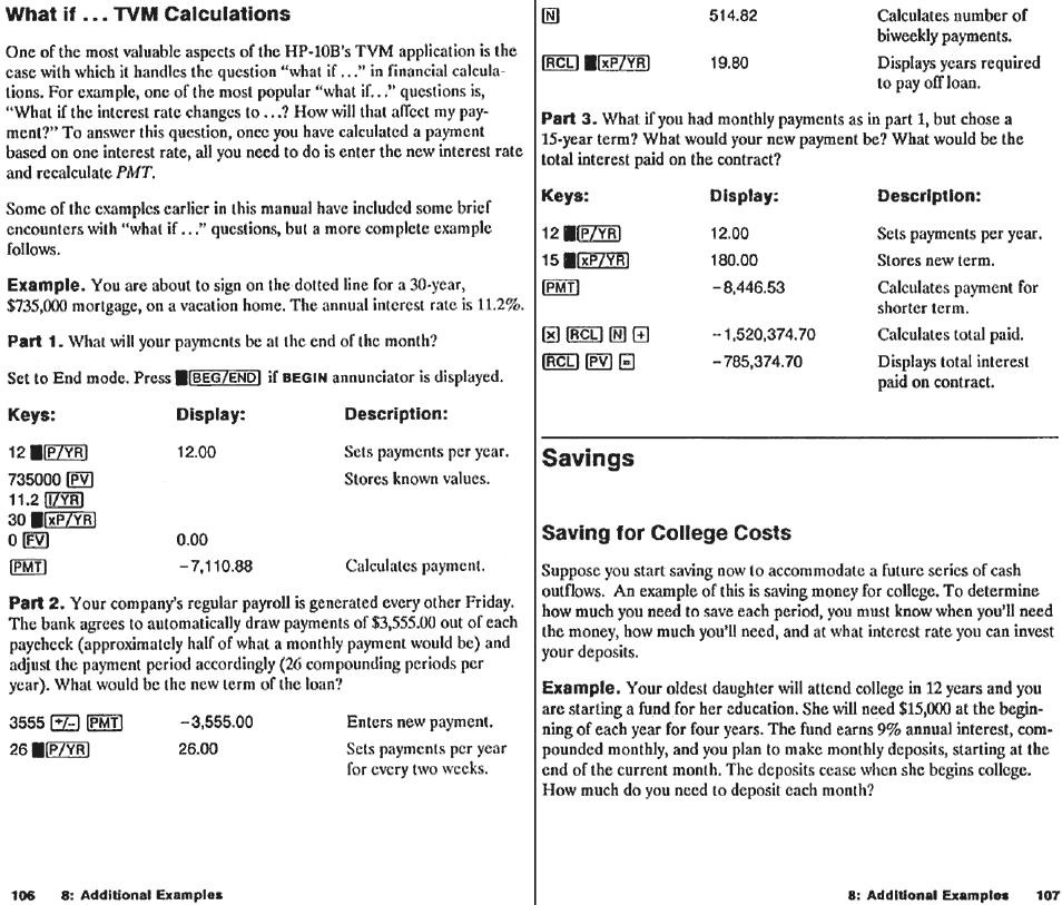 I e 3, P/yr | HP 10B User Manual | Page 55 / 144