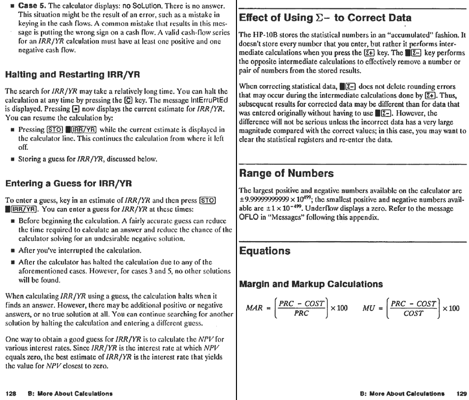 Keys: display: description: 12а[р7щ, Example: lease with advance payments | HP 10B User Manual | Page 66 / 144