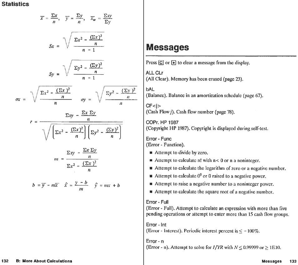 Oey), Bm]0 | HP 10B User Manual | Page 68 / 144