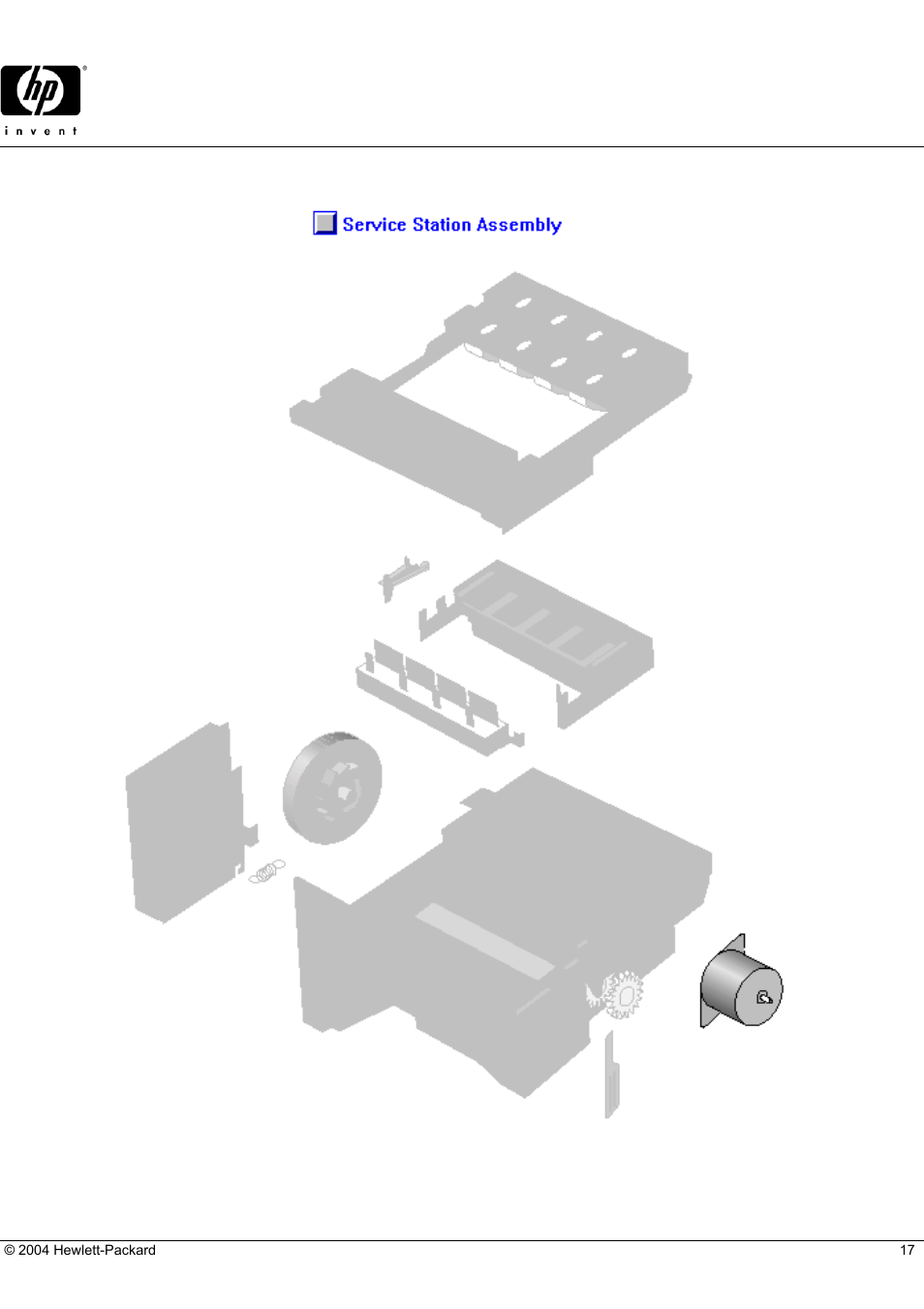 Business inkjet 2280tn, Hp parts reference guide | HP 2280TN User Manual | Page 17 / 18