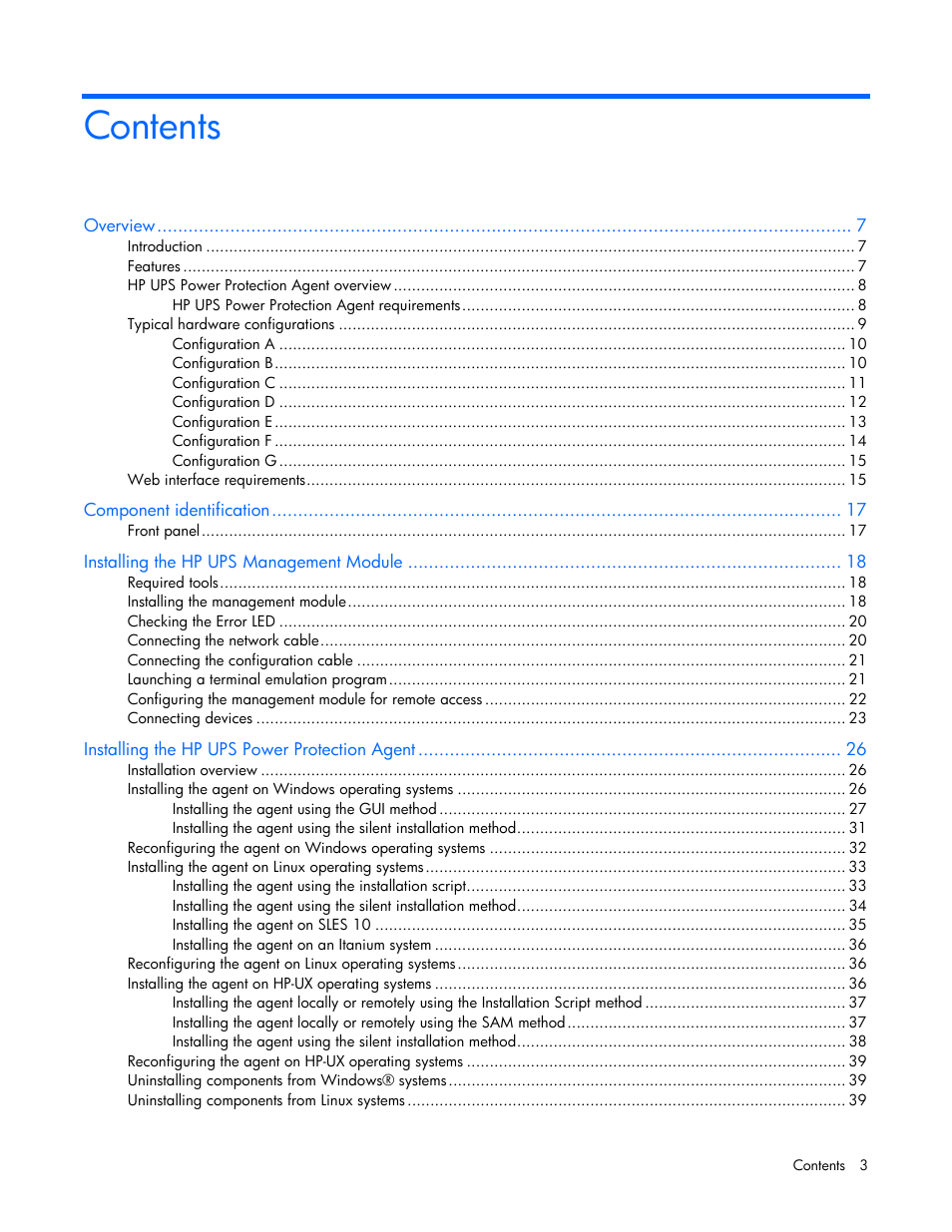 HP J4367A User Manual | Page 3 / 120