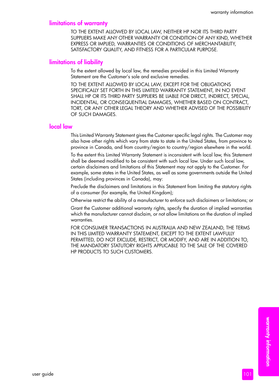 HP 4200 User Manual | Page 111 / 166