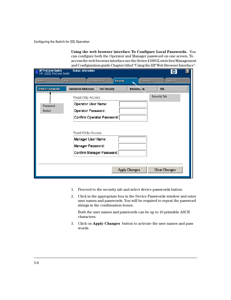 HP 4100GL User Manual | Page 120 / 228
