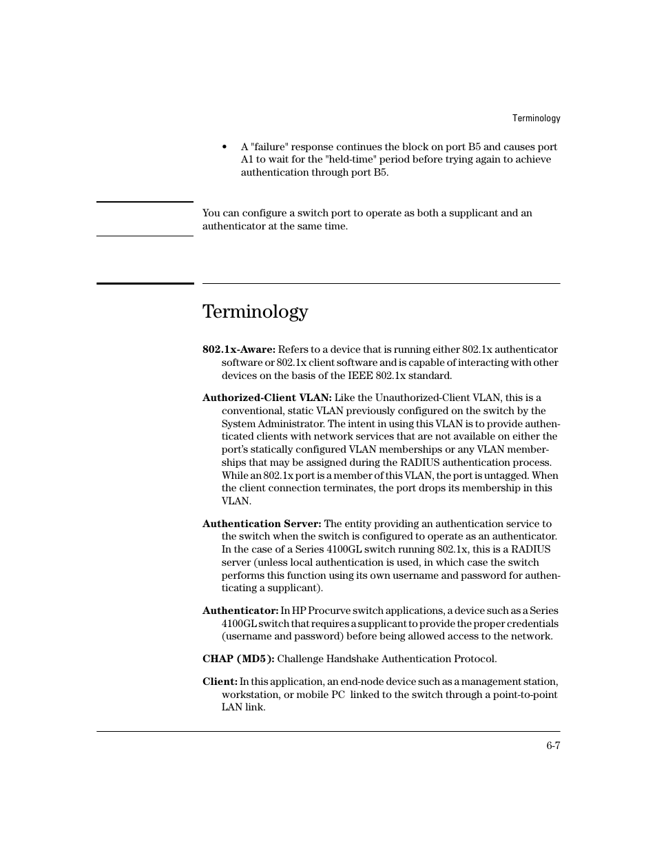 Terminology | HP 4100GL User Manual | Page 141 / 228