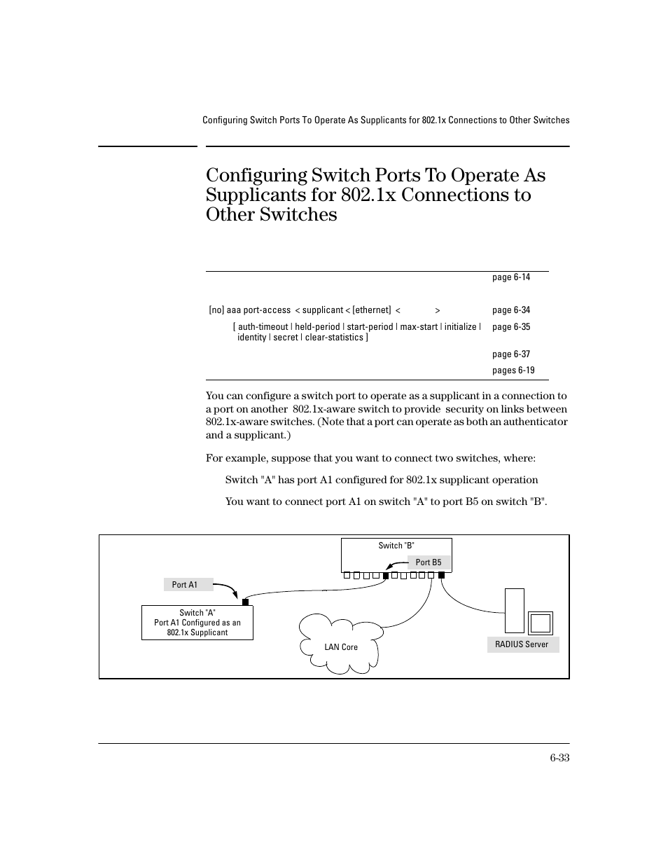 1x connections to other switches | HP 4100GL User Manual | Page 167 / 228
