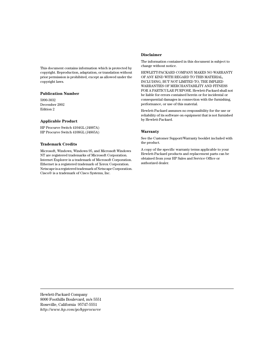 Copyright and disclaimer | HP 4100GL User Manual | Page 4 / 228