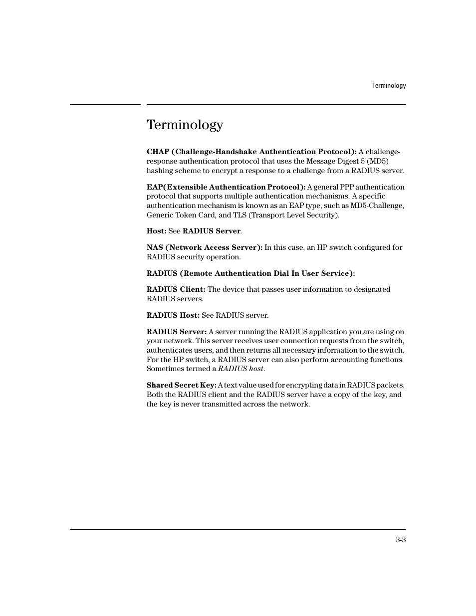 Terminology | HP 4100GL User Manual | Page 57 / 228