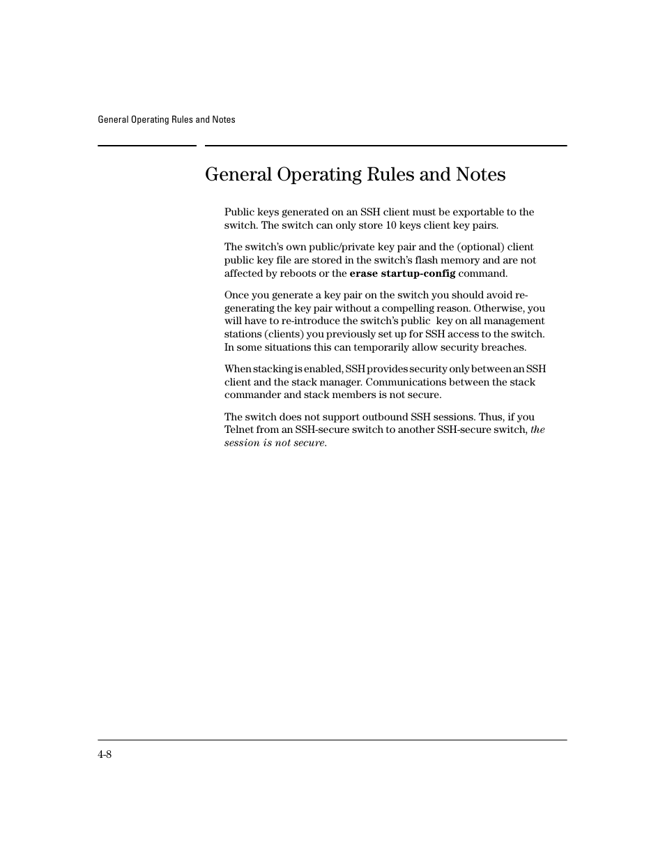 General operating rules and notes | HP 4100GL User Manual | Page 92 / 228