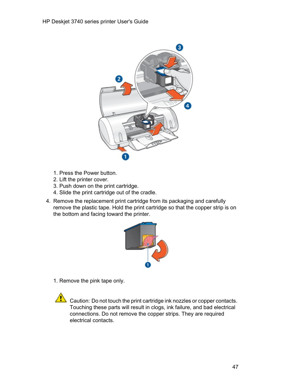 HP 3740 series User Manual | Page 47 / 78