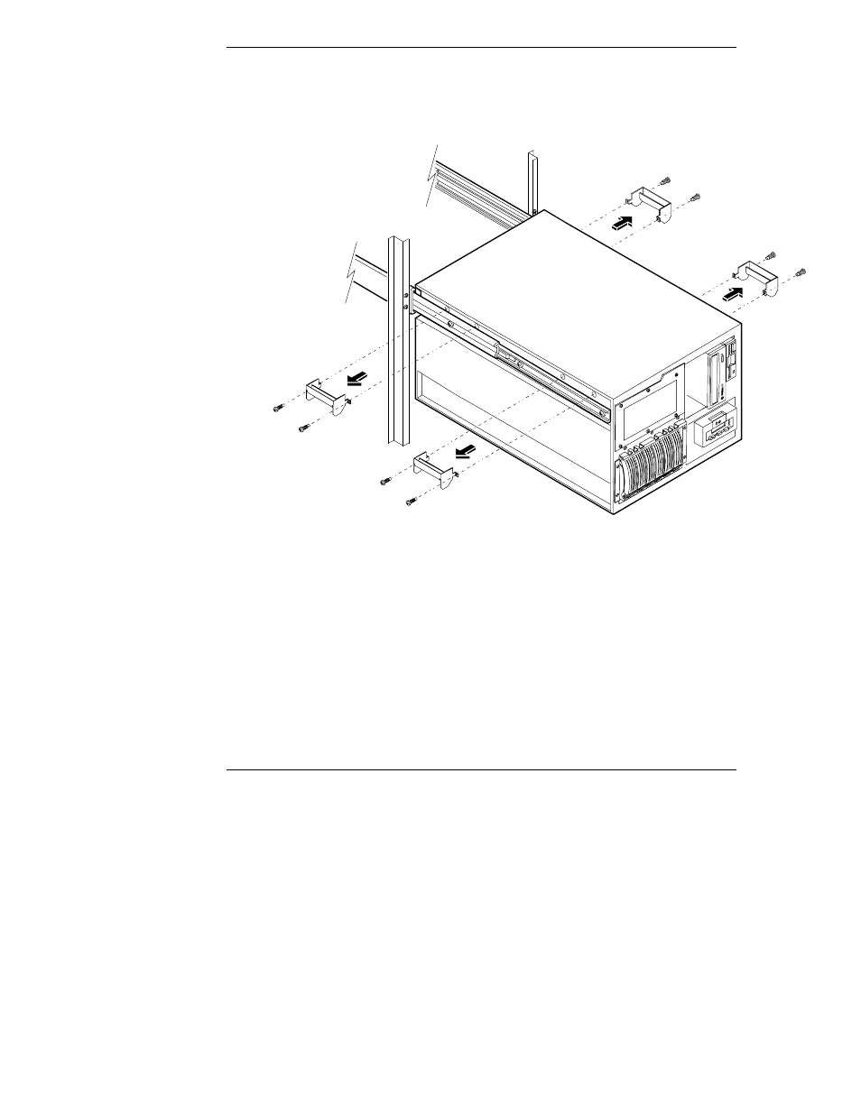 Installing the recessed mounting brackets | HP LH 3r User Manual | Page 18 / 23