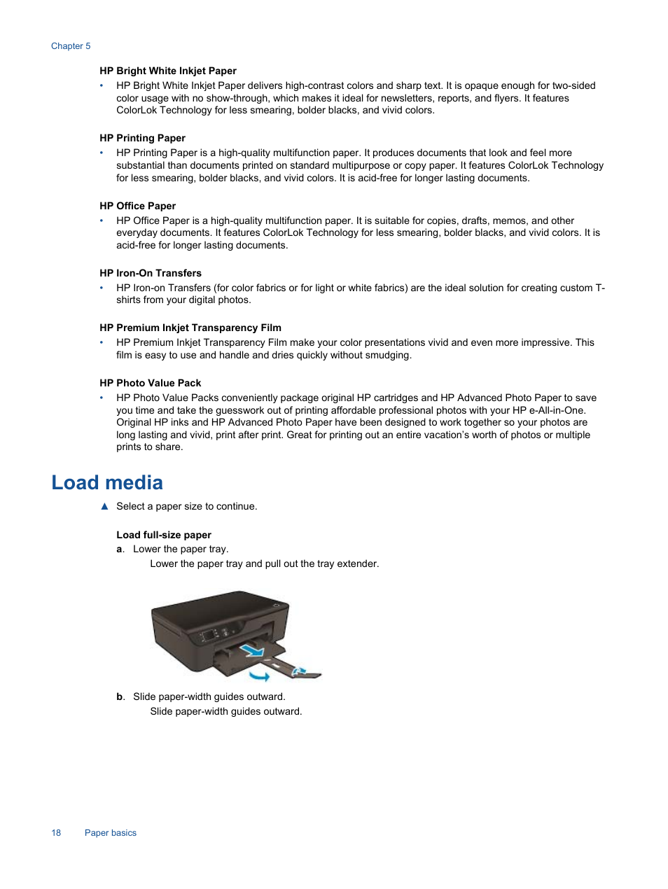 Load media, Information, see | HP 3520 User Manual | Page 20 / 66