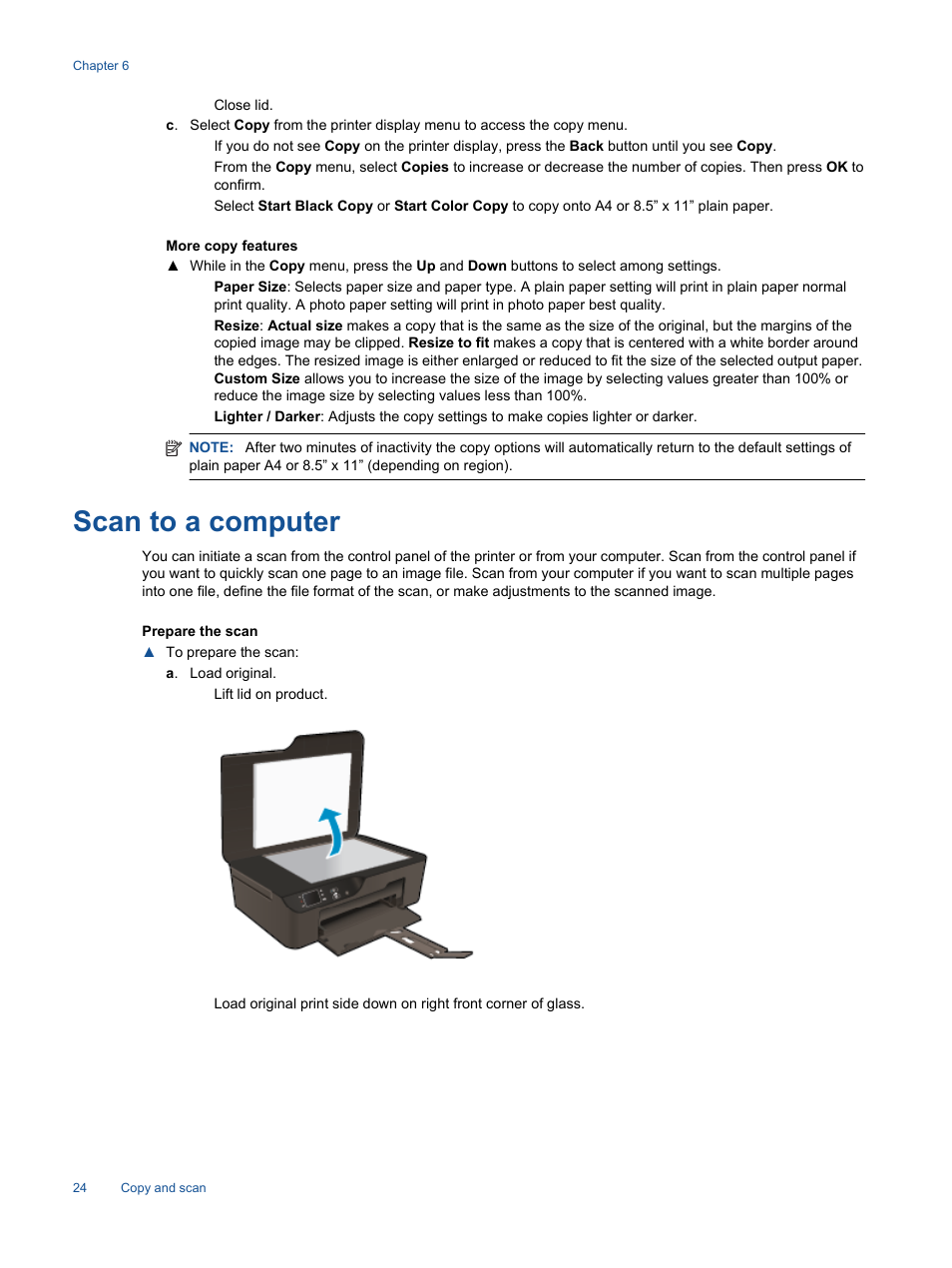 Scan to a computer | HP 3520 User Manual | Page 26 / 66