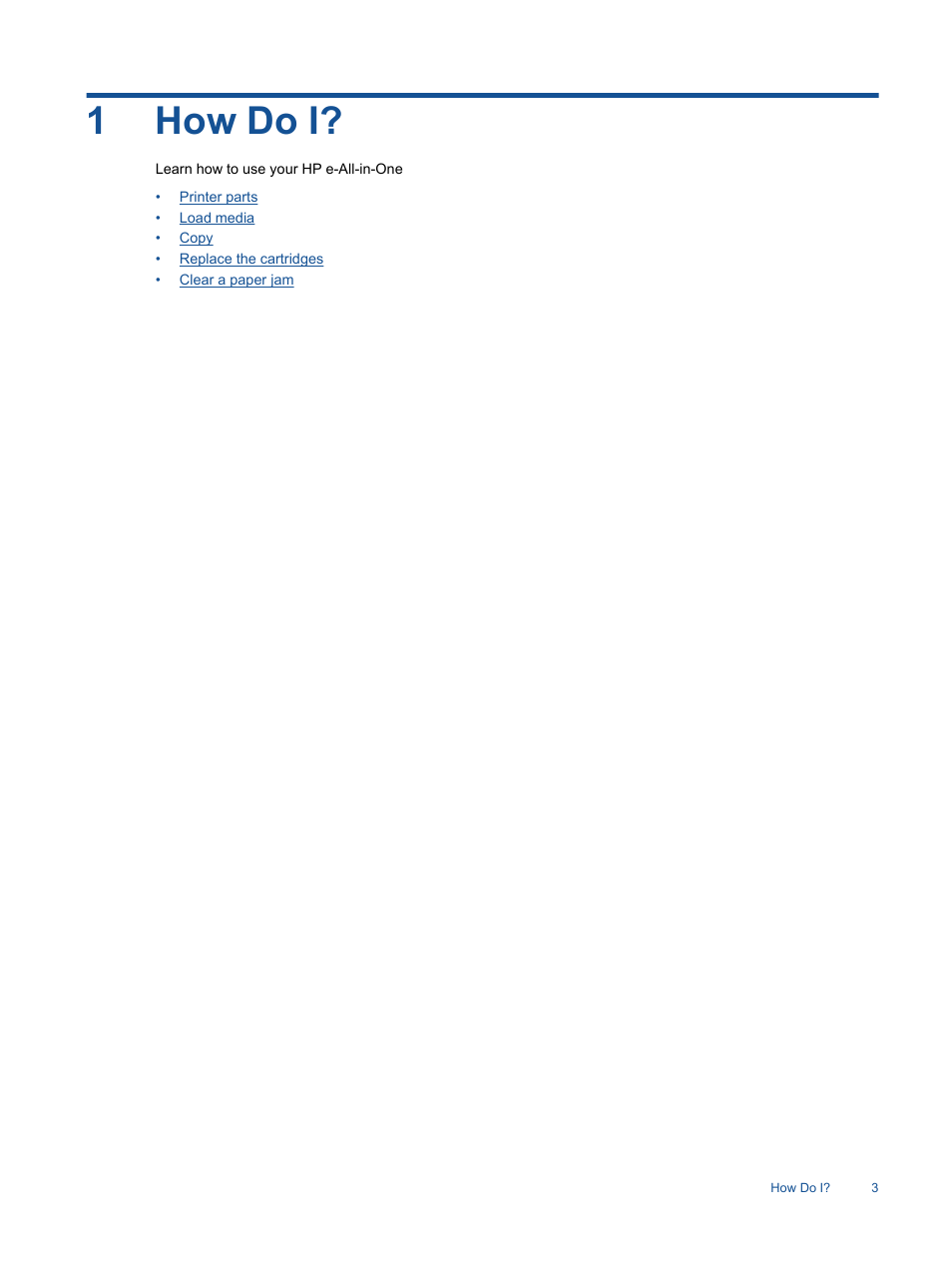 How do i, 1 how do i, 1how do i | HP 3520 User Manual | Page 5 / 66