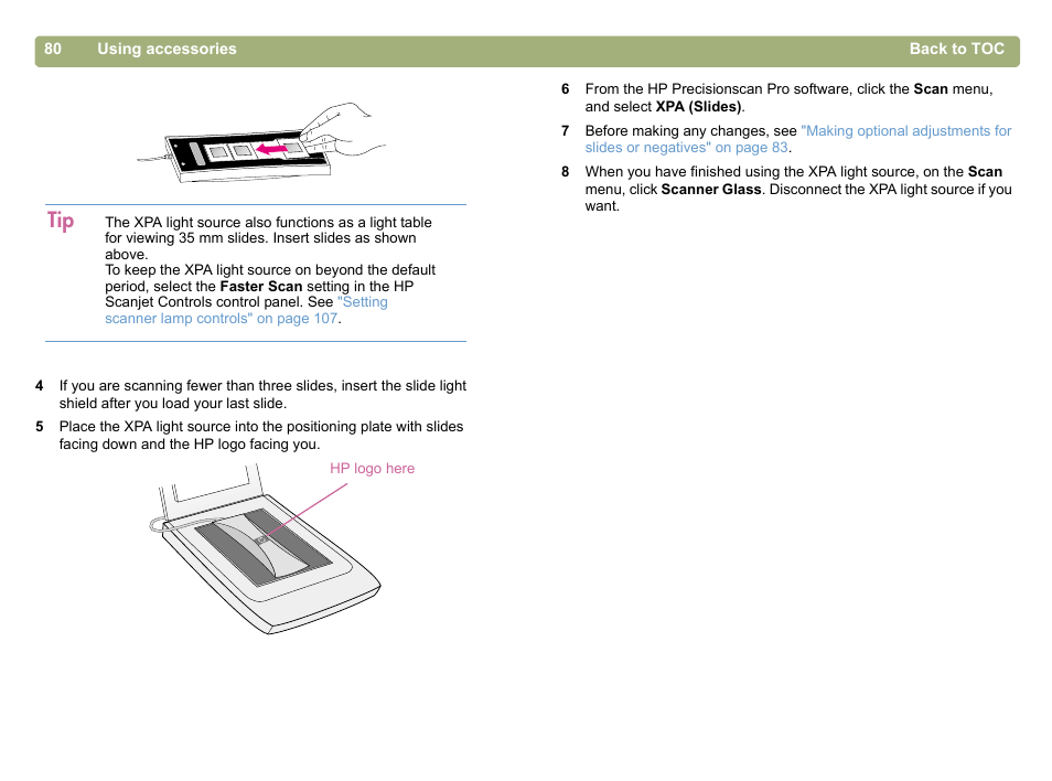 HP 5400c Series User Manual | Page 80 / 146