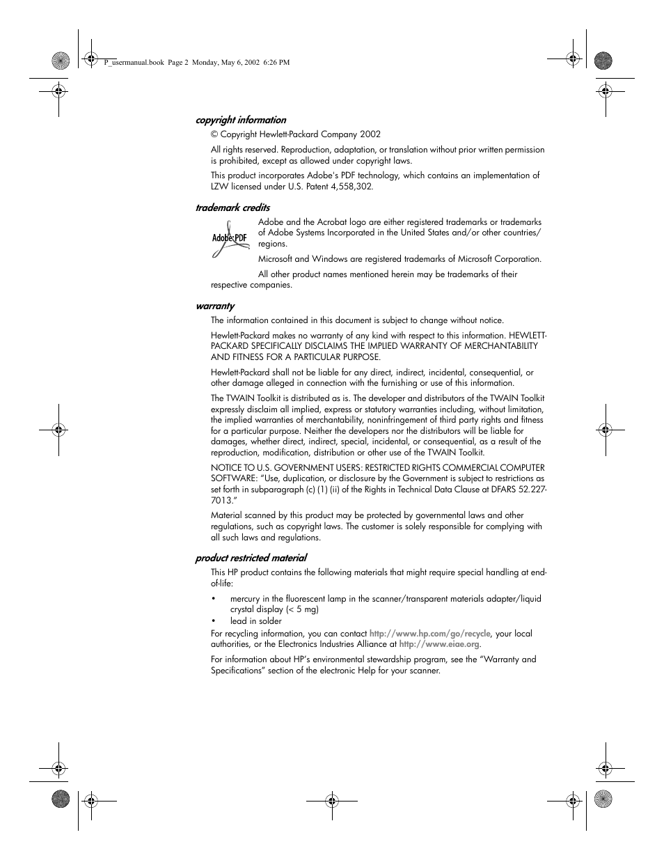 HP 4500c Series User Manual | Page 4 / 74