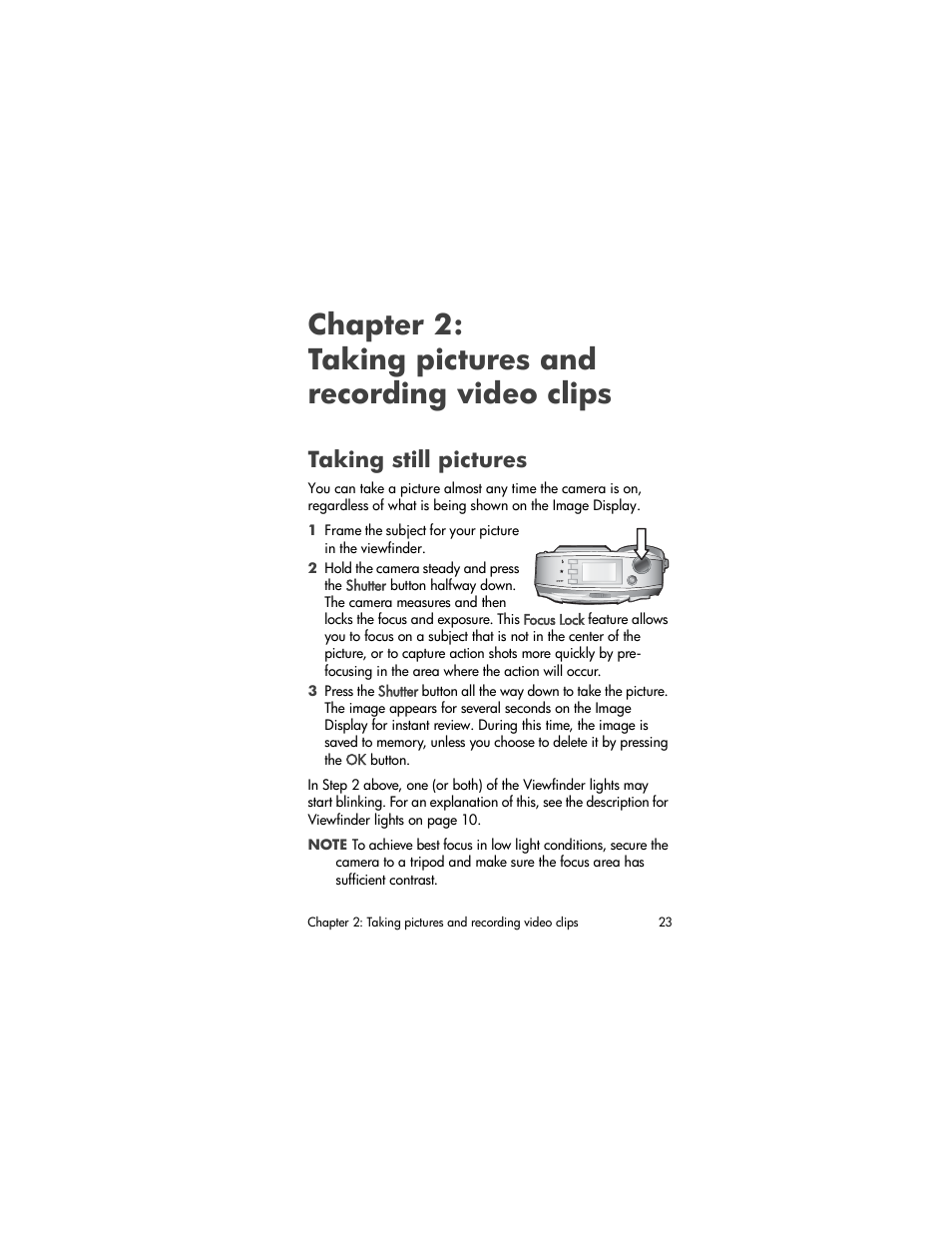 Taking still pictures | HP Photosmart 730 series User Manual | Page 23 / 116