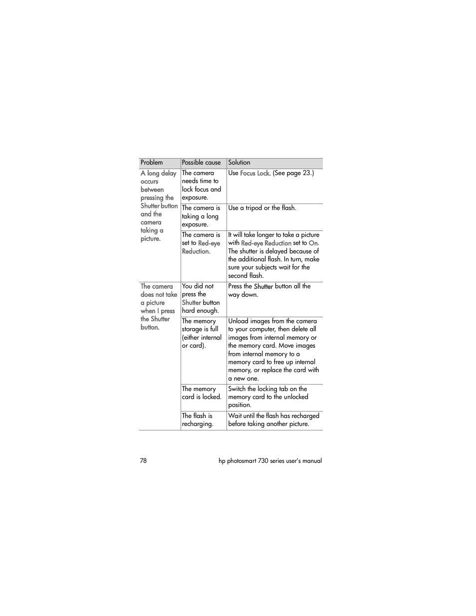 HP Photosmart 730 series User Manual | Page 78 / 116