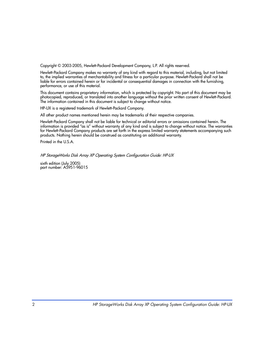 HP XP12000 User Manual | Page 2 / 82