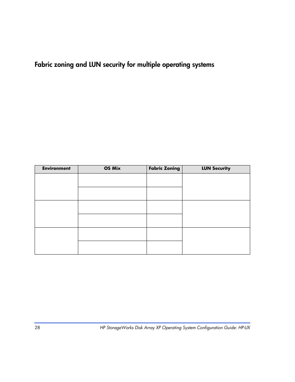 Fabric zoning and lun security f | HP XP12000 User Manual | Page 26 / 82