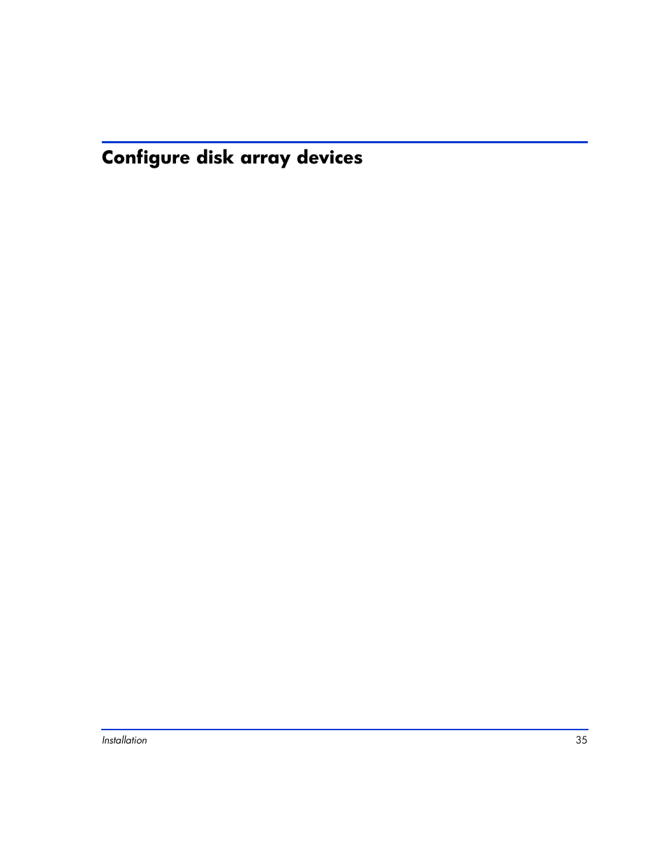 Configure disk array devices, Configure disk array devices 35 | HP XP12000 User Manual | Page 33 / 82